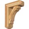 Ekena Millwork Merced Craftsman Rough Sawn Bracket w/ Offset Brace, Western Red Cedar, 6"W x 18"D x 22"H BKT0604X18X22MRC04RWR - alternate 1